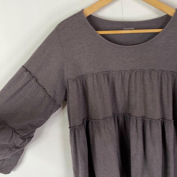 Garnet Hill Ruffle Knit Top Bell Sleeves - Picture 5 of 8